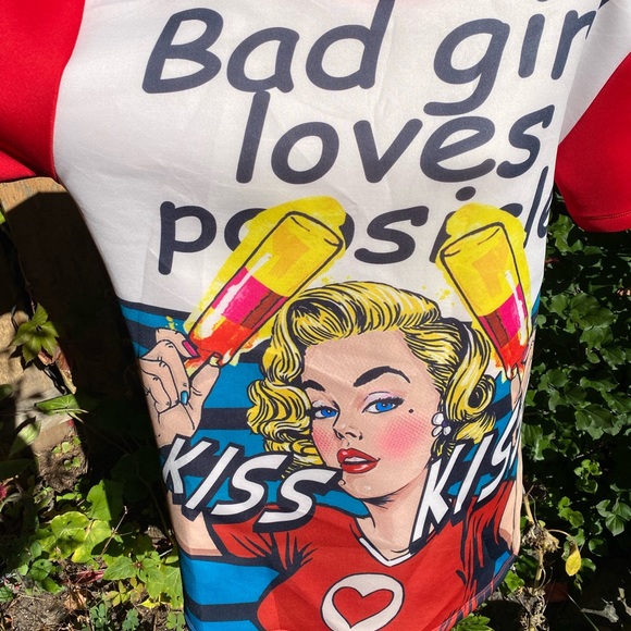 Fashion Nova Scuba Bad Girl Loves Popsicle Dress XL - Picture 2 of 4